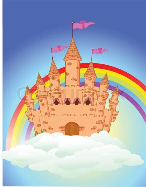 Fairy Castle Stock Vector Colourbox