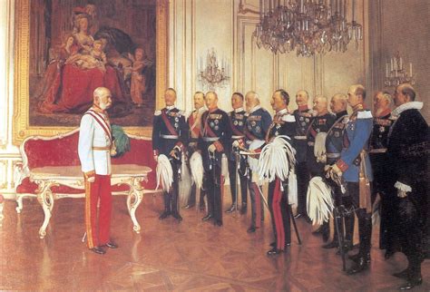 Emperor Franz Joseph Welcomes German Emperor Wilhelm Ii And Most Of The