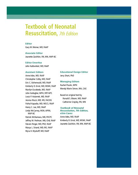 Solution Textbook Of Neonatal Resuscitation 7th Ed Nrp 1 Studypool