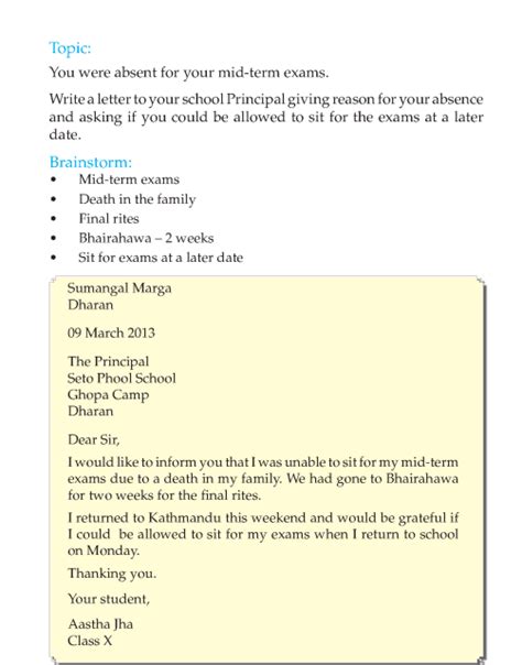 5th Grade Letter Writing Sample English Letter Writing
