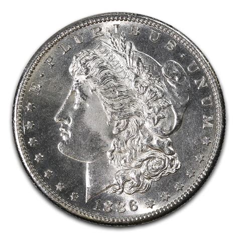 Morgan Silver Dollar Uncirculated 1886 S Golden Eagle Coins