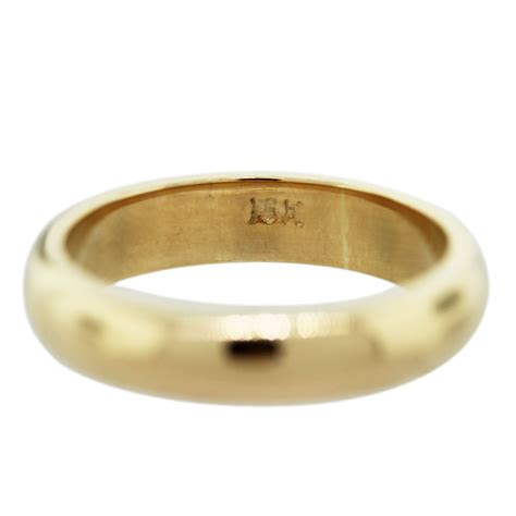 18k Yellow Gold Mens Wedding Band Ring Raymond Lee Jewelers