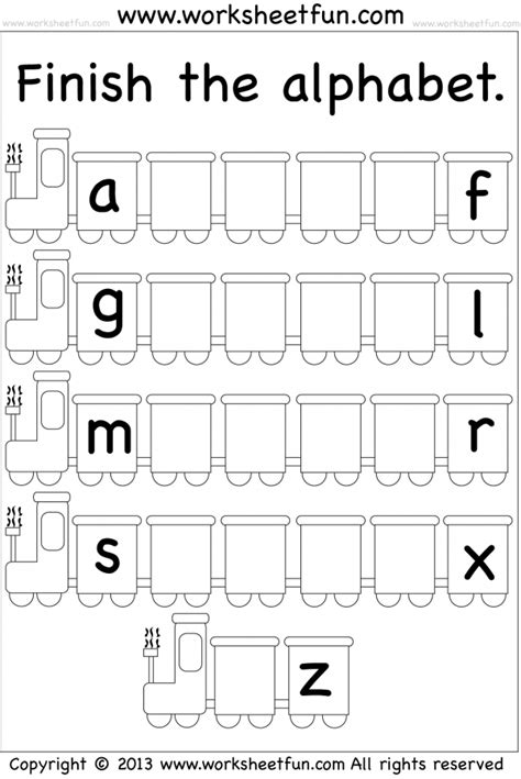 Missing Letters Alphabet Worksheets Free Alphabet Worksheets