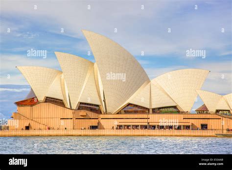 A Side View Of Sydney Opera House Stock Photo Alamy