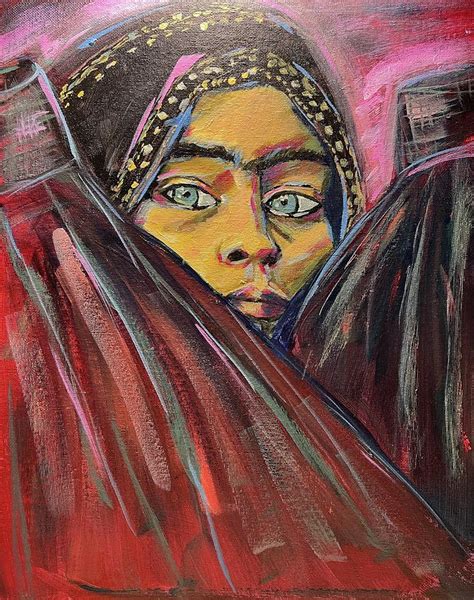 Afghan Girl Painting By Jill Brodd Fine Art America