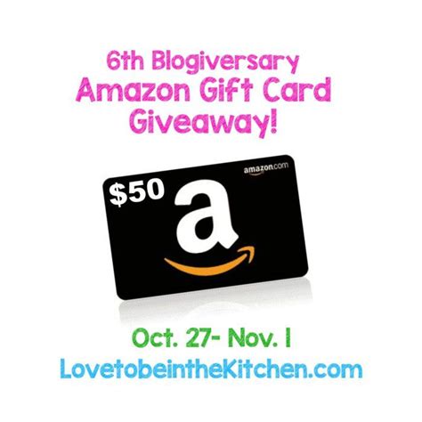 Happy dining gift card $50. 6 Year Blogiversary + $50 Amazon Gift Card Giveaway (With ...