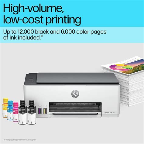 Hp 580 Smart Tank All In One Colour Wi Fi Printer With 1 Black Ink