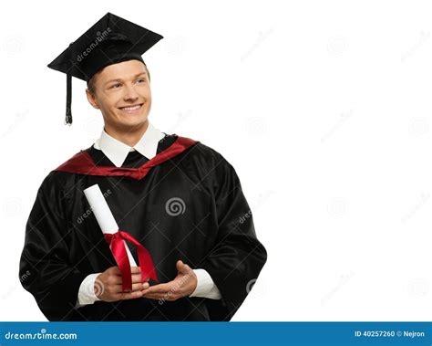 Hombre Graduado Joven Foto De Archivo Imagen De Aprendizaje 40257260