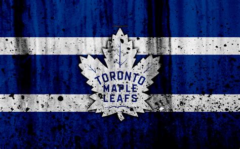 Télécharger Fonds Décran 4k Les Maple Leafs De Toronto Du Grunge De