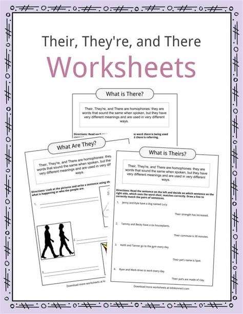 Their There They Re Worksheet