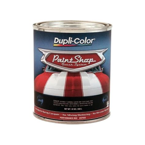 Get custom lettering ,clear coats graphics, stripes automotive paint. Dupli-Color® BSP203 - 32 oz. Performance Red Paint Shop ...