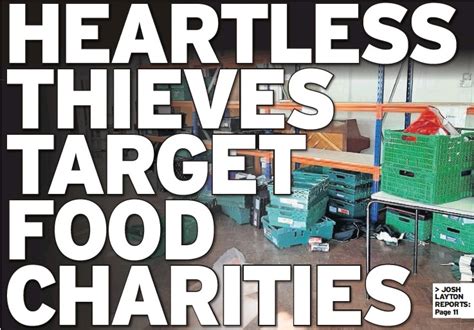 Heartless Thieves Target Food Charities Pressreader