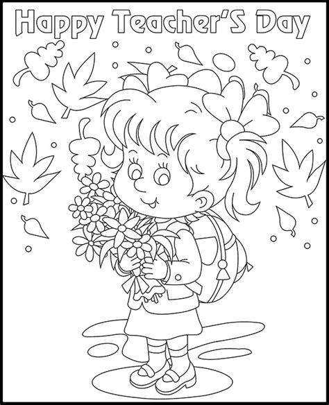 Coloring Sheet Happy Teachers Day