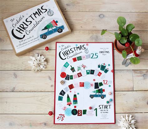 Personalised Countdown To Christmas Board Game By Helena Tyce Designs