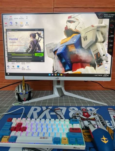 Asus Rog Gundam Monitor White Computers And Tech Desktops On Carousell