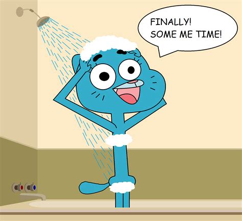 Nicole In The Shower The Amazing World Of Gumball Know Your Meme