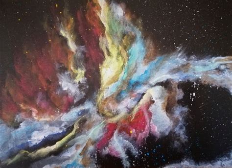 Space Painting Tutorial Acrylic ~ My Space Painting Elecrisric