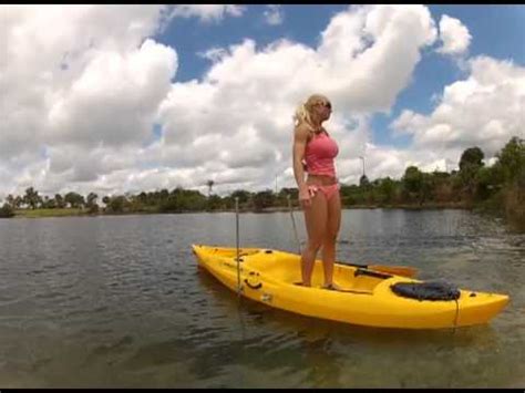 Learn how to diy your own shallow water anchor. Jumping in a kayak using the swivel stick shallow water anchor - YouTube