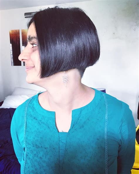 Extreme bob haircut nape shave hairhelps com explore kate s board buzzed nape followed by 155 people on pinterest see more ideas about short hair styles short haircuts and short hairstyles. Graduated Bob with buzzed nape.. #bob #bobcut # ...