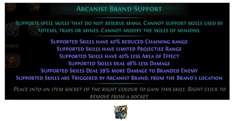 Brand est un caster ap qui possède un très bon burst. Arcanist Brand Support PoE Build 3.11