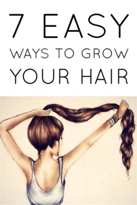 7 Ways To Grow Your Hair Longer Hair Growth Hair Care Growth Hair Growth Tips