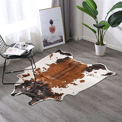 This adorable cow painted mason jar would make the perfect centerpiece for farmhouse kitchen tables, coffee tables, weddings. Amazon.com: Cow Print Rug 4.1x4.2 Feet faux Cow hide rug ...