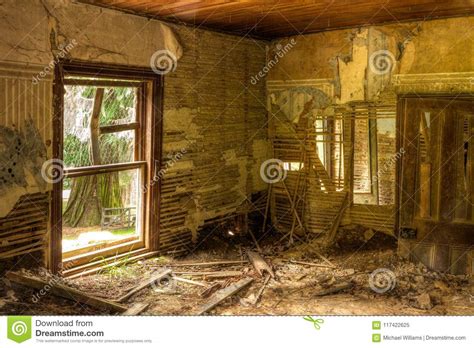 Interior Of A Derelict Hundred Year Old Farmhouse Stock Image Image