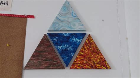 The Four Elements Acrylic Painting Artes Desenhos Cenas