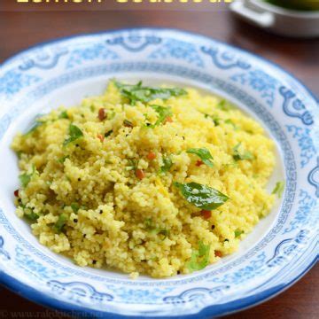 How to achieve the perfect fluffy couscous. Lemon Couscous recipe, south Indian couscous recipes ...