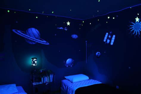 Outer Space Wall Sticker Decals For Boys Room Wall Mural Etsy Space