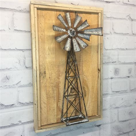 Metal Windmill Wall Art Knowhowaprendizagem