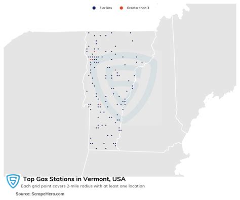 List Of All Top Gas Stations Locations In Vermont Usa Scrapehero Data