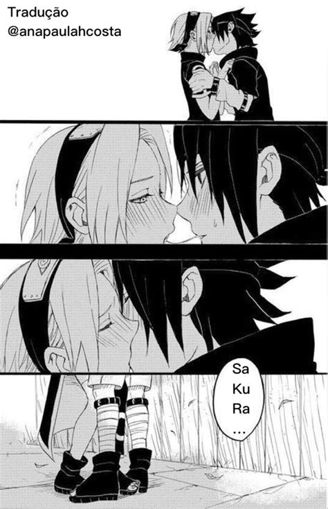 Sasusaku First Kiss Primeiro Beijo Sasusaku Personagens Naruto