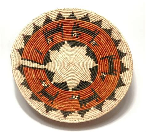 Native American Indian Navajo Wedding Ceremonial Handwoven Basket Drum
