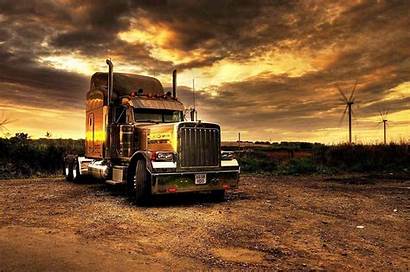 Peterbilt Wallpapers Truck Semi Sunset Kenworth Trailer