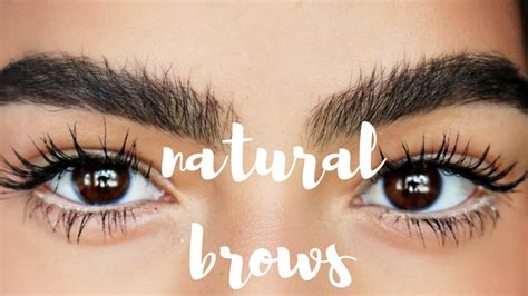 How To Natural Brows My Eyebrow Routine Youtube