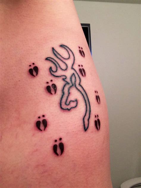 Deer Tracks And Country Symbol Browning Rib Cage