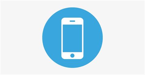 Mobile App Blue Smart Phone Icon 366x367 Png Download Pngkit