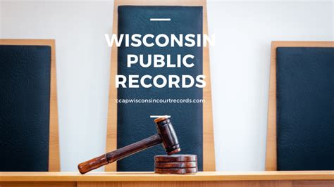 Wisconsin Public Records Ccap Wisconsin Court Records