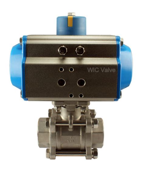 Pneumatic Air Actuated Stainless Steam Ball Valve Single Acting 15