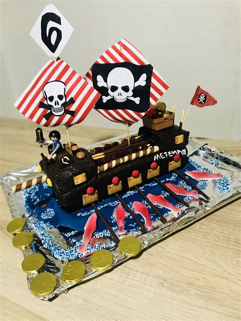 Habe das habe den kuchen für den kindergarten gebacken. Endlich habe ich es Geschafft Piratenkuchen für ...