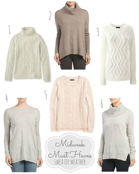 Midweek Must Haves Sweater Weather Neutral Sweaters Blush Ivory Grey