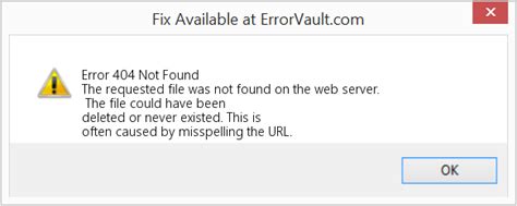 How To Fix Error 404 Not Found The Requested File Was Not Found On