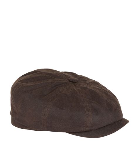 Stetson Eagle Waxed Cotton Cap Osfa Brown Adjustable Heavy Duty Hat Cap