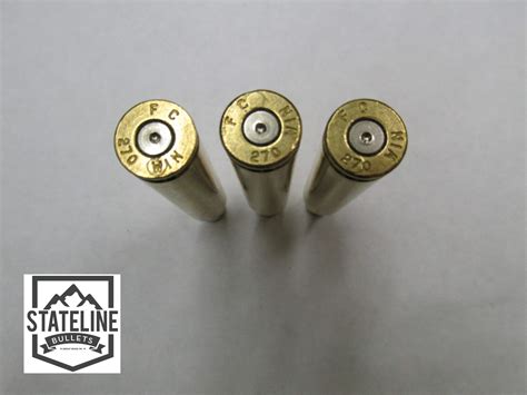 270 Win Once Fired Brass Federal Headstamps Stateline Bullets