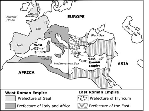 Roman Empire Split Map By Teach Simple