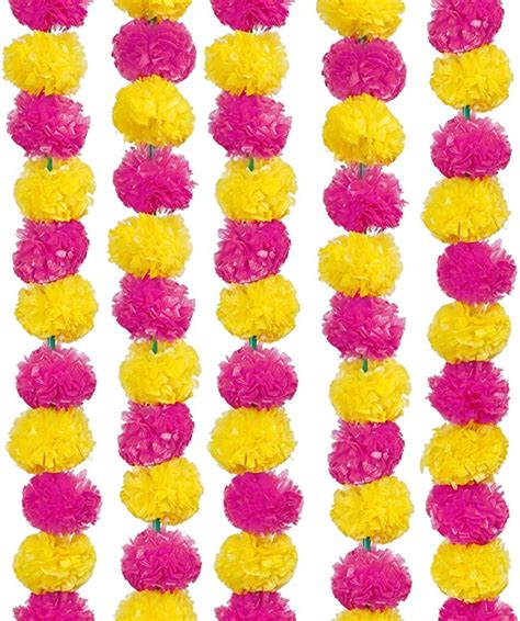 Buy The Phool Mala Artificial Flowers Phool Mala Marigold Flowers For