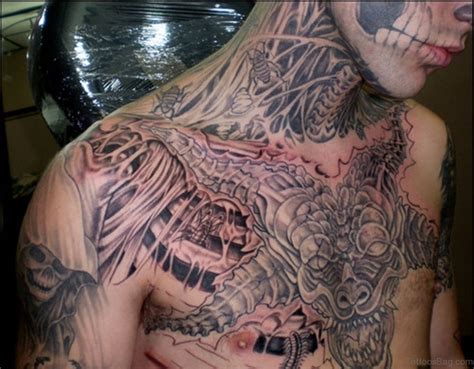 Innovations In Good And Evil Chest Tattoos For Stunning Results