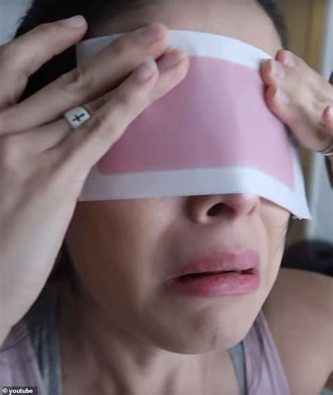 Woman Is Left Distraught After Husband Places A Wax Strip On Her Eyebrows While She Was Asleep