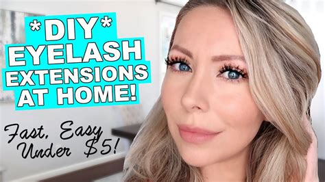 Diy Eyelash Extensions At Home Fast Easy Under 5 Youtube